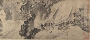 Marsh Scene with Birds