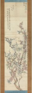 Red and White Peach Blossoms, Preparatory Sketch