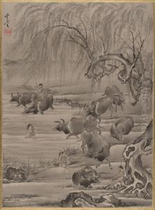 Buffalo and Herdsman