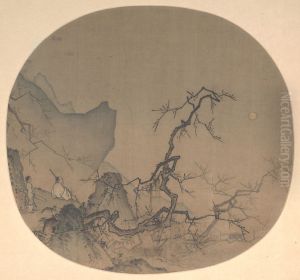 Viewing plum blossoms by moonlight