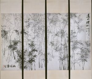 Misty Bamboo on a Distant Mountain