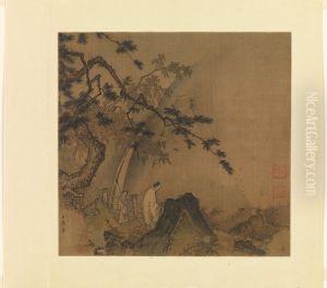 Scholar viewing a waterfall
