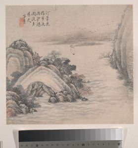 qing  zhang zhi wan  shan shui  ce ye shi er kai