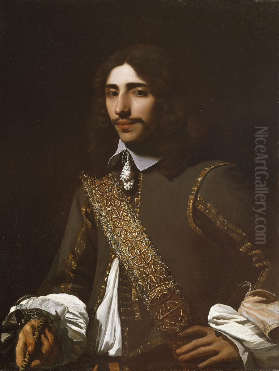 Portrait of a Gentleman, possibly a Member of the Deutz Family Oil Painting by Michiel Sweerts