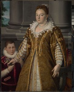 Portrait of Grand Duchess Bianca Capello de Medici with Her Son