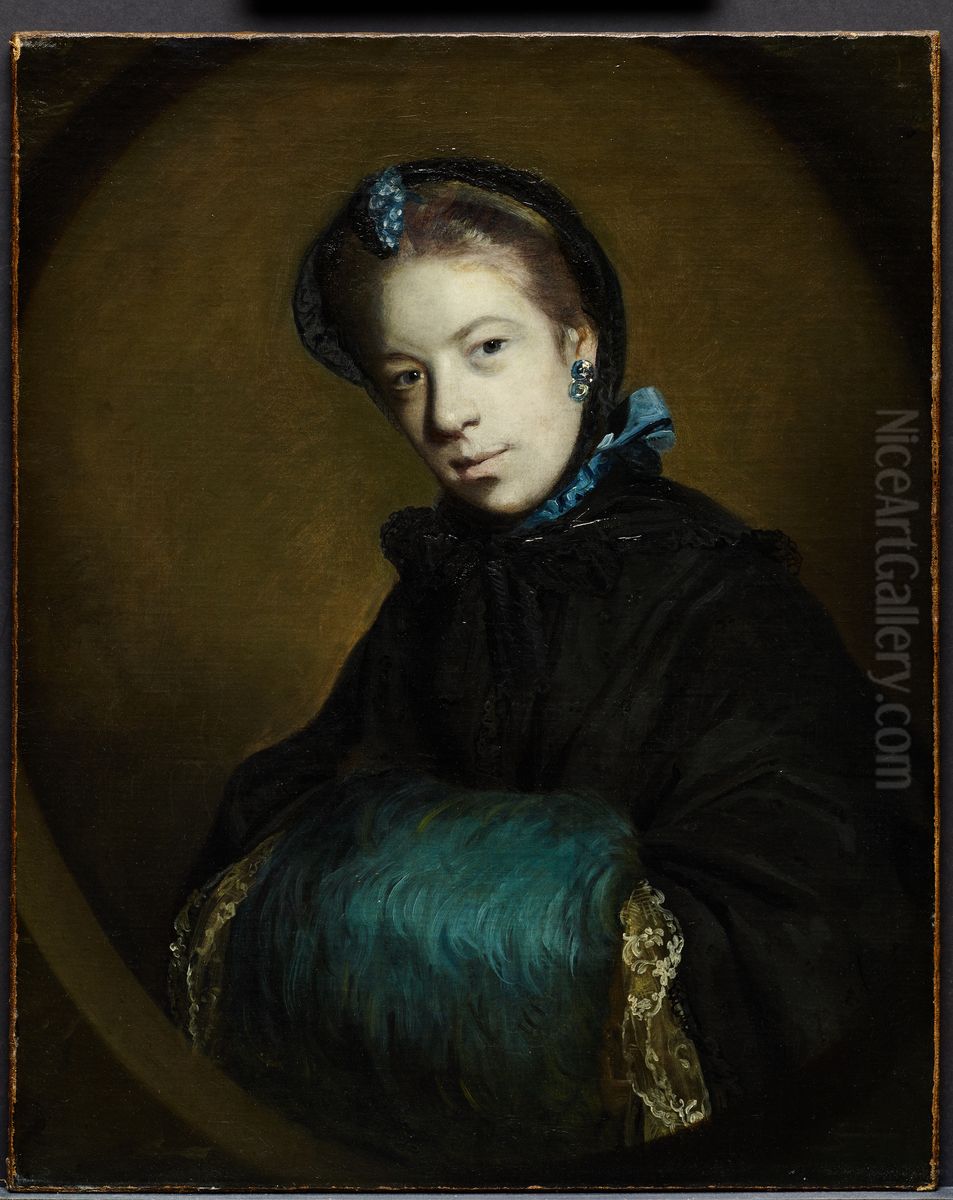 Portrait of Miss Mary Pelham Oil Painting by Of Sir Joshua Reynolds