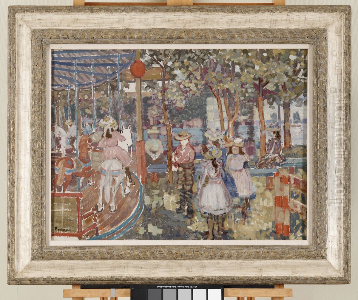 Merry-Go-Round Oil Painting by Maurice Prendergast