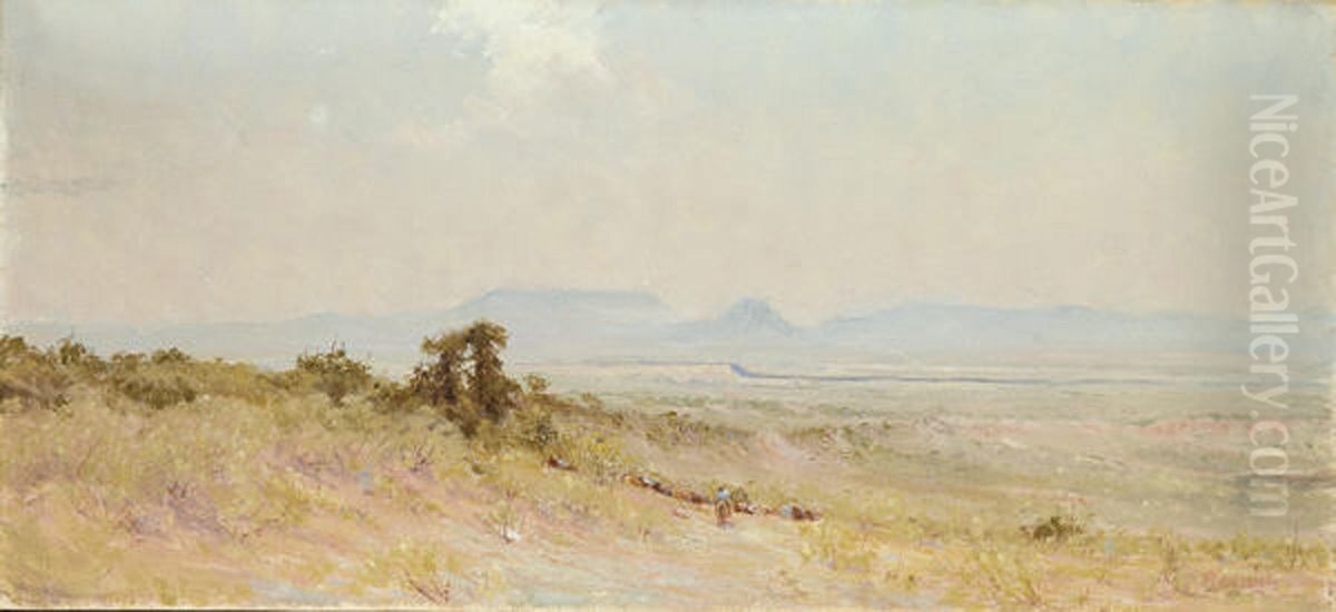House Mountain on the Llano Oil Painting by Frank Reaugh