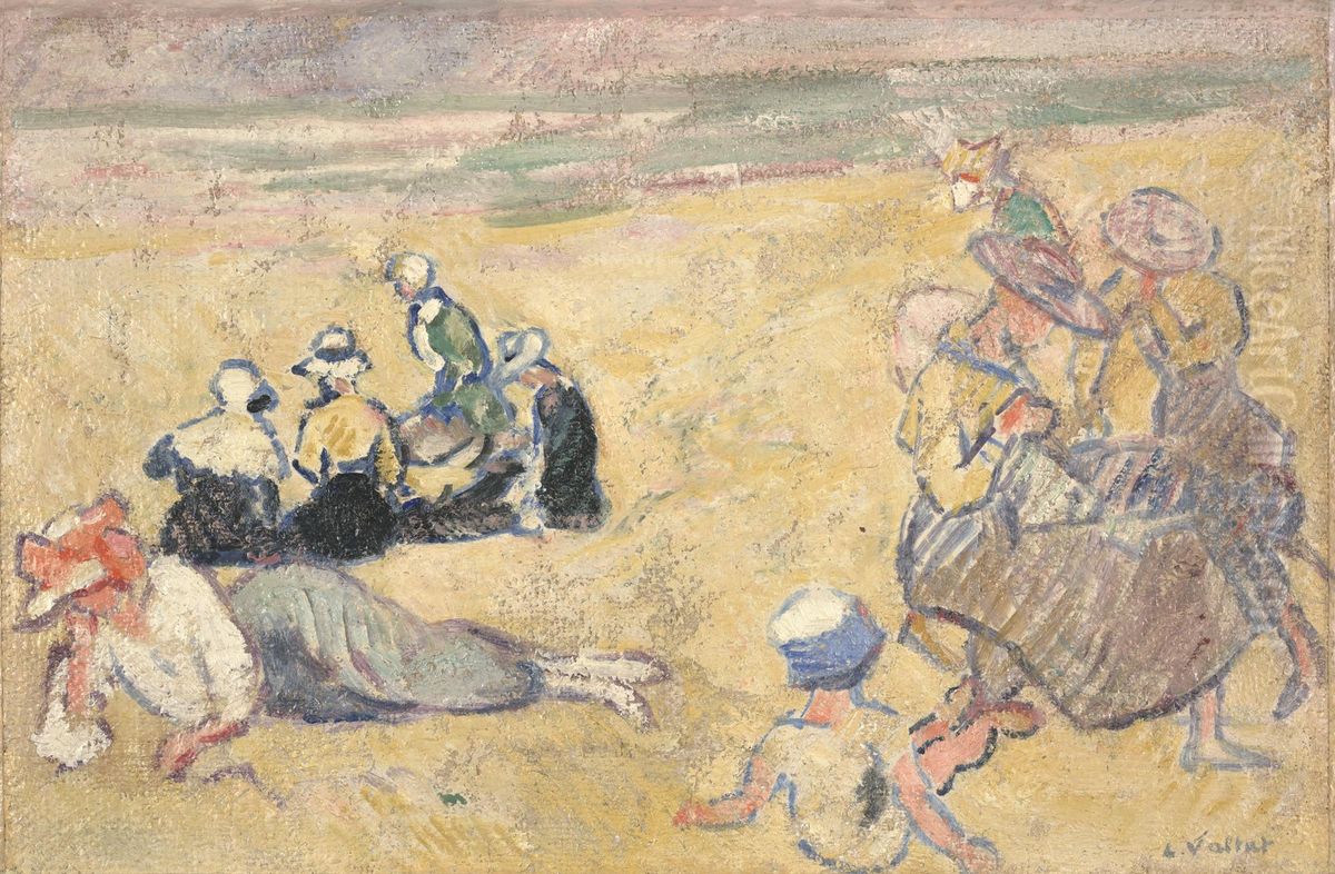 Femmes sur la Plage Oil Painting by Louis Valtat
