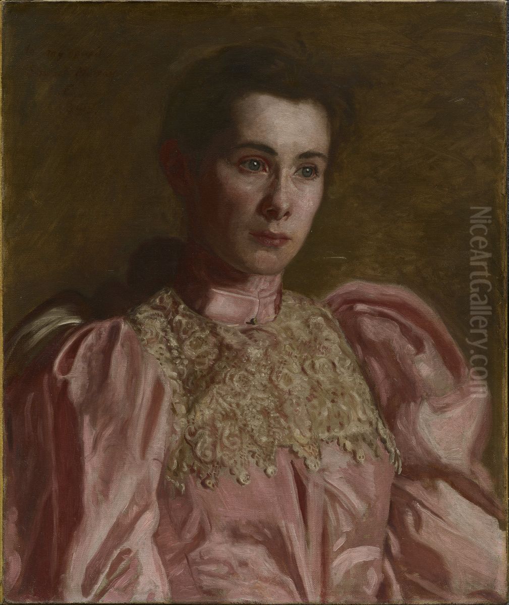 Miss Gertrude Murray Oil Painting by Thomas Cowperthwait Eakins