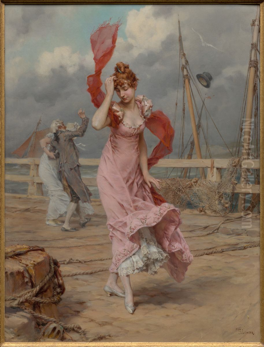 Ventose Oil Painting by Frederik Hendrik Kaemmerer