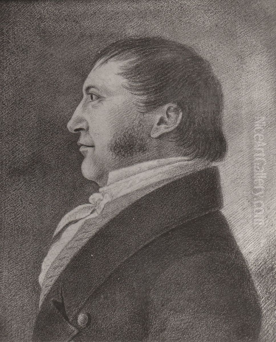 Jacob Schavland Gram Oil Painting by Johannes Finne Rosenvinge