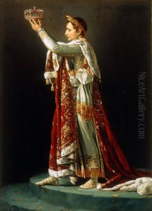 Portrait of Napoleon from David's Coronation of the Emperor and the Empress