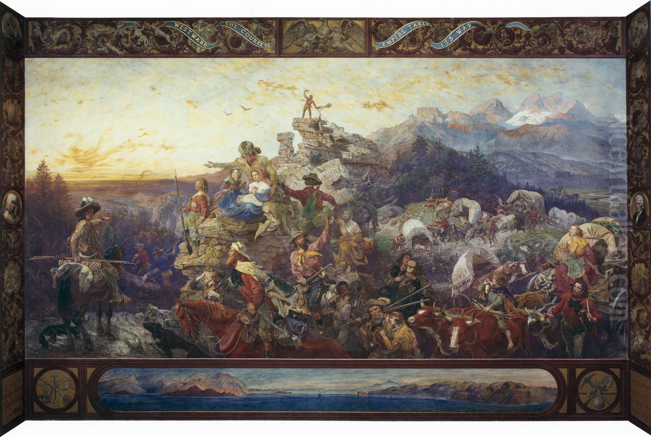 Westward the Course of Empire Takes Its Way Oil Painting by Emanuel Leutze