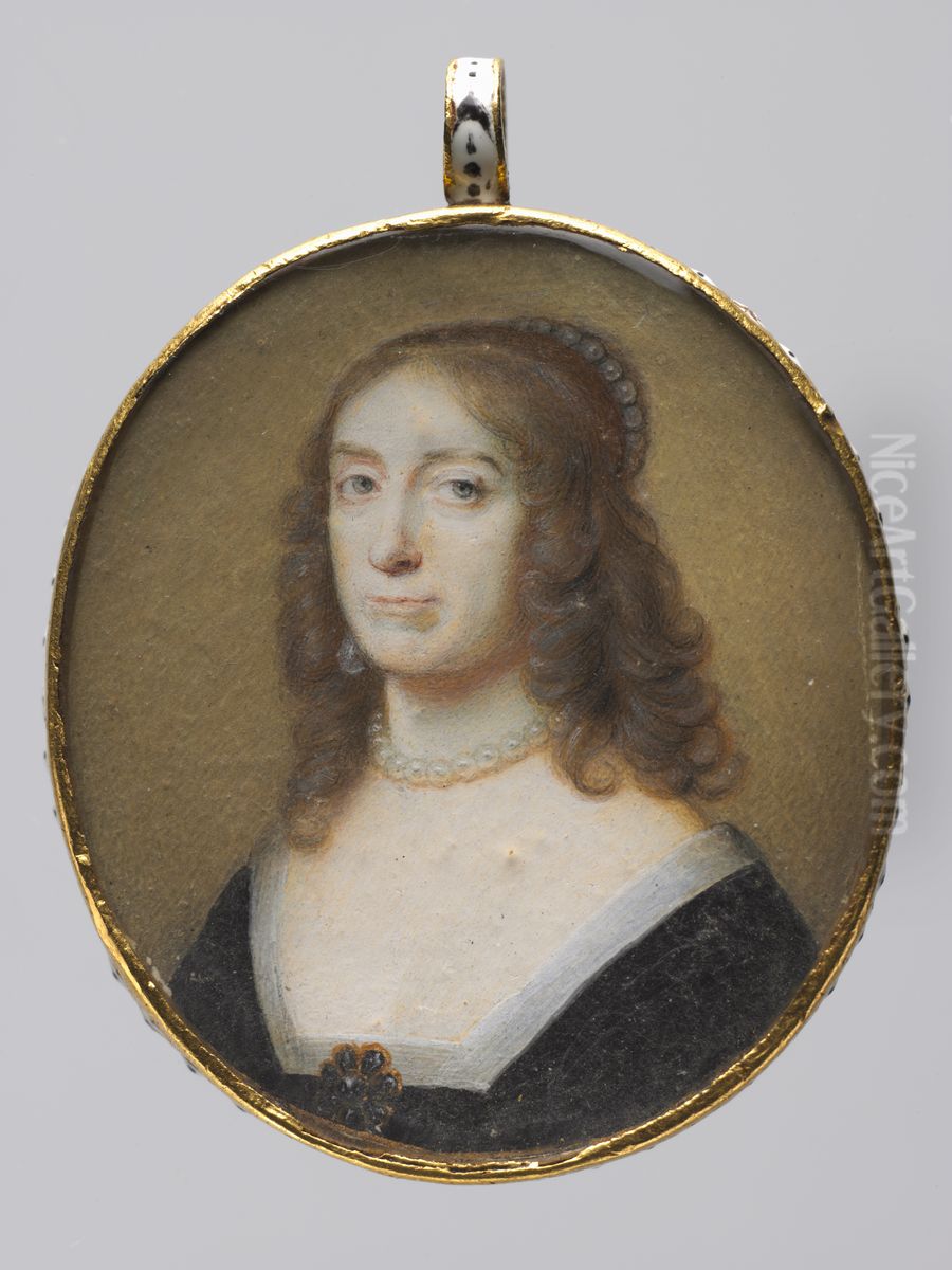 Portrait of Elizabeth Stuart, Electress Palatine and Queen of Bohemia Oil Painting by Alexander Cooper