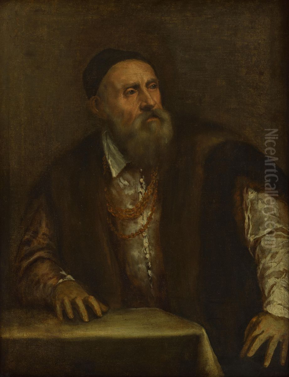 Self-Portrait Oil Painting by Titian
