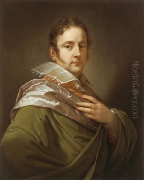 Aloys von Kaunitz-Rietberg Oil Painting by Johann Baptist von Lampi the Elder