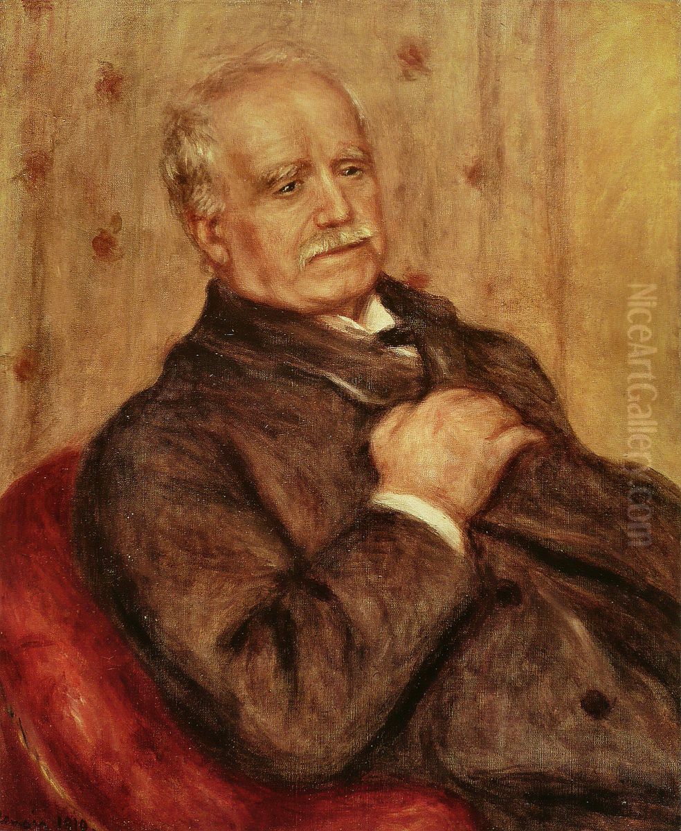 Paul Durand-Ruel Oil Painting by Pierre Auguste Renoir
