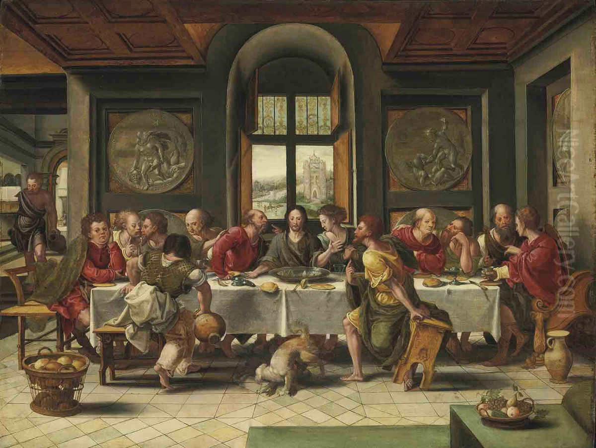 The Last Supper Oil Painting by Pieter Coecke van Aelstand workshop