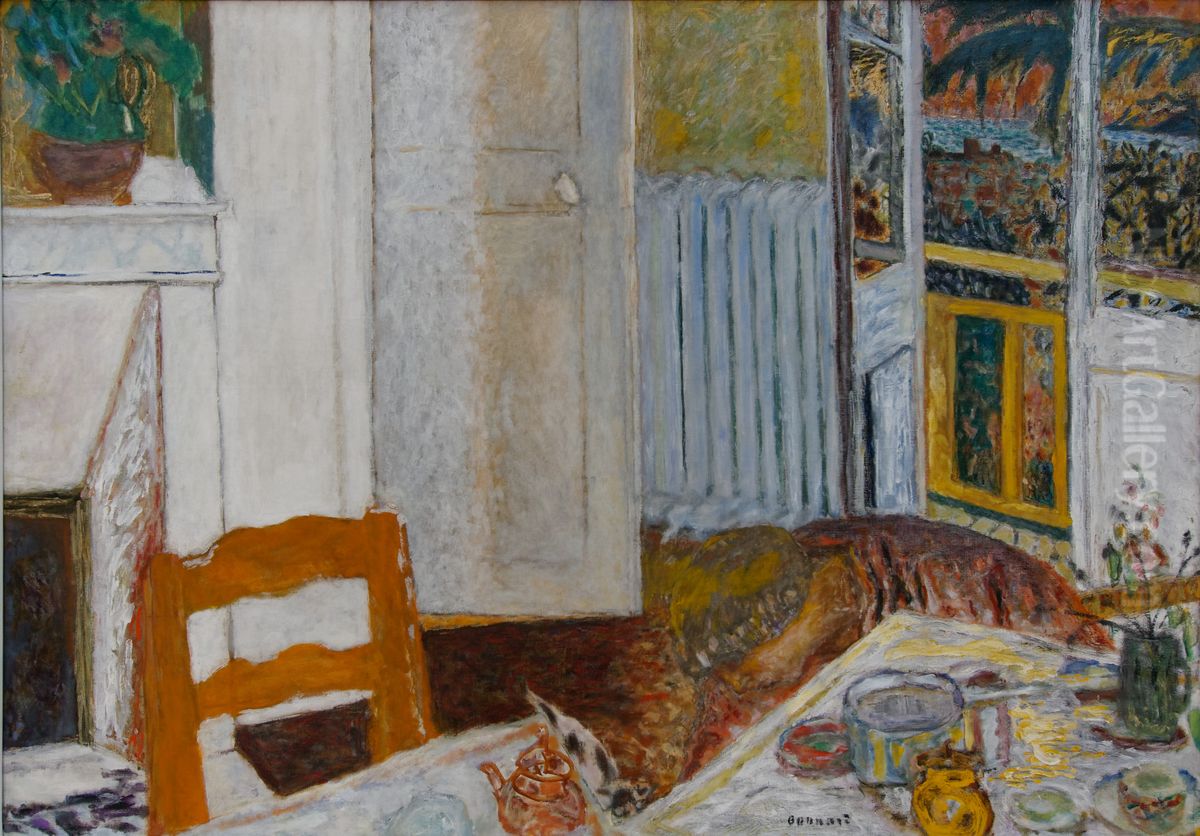 Interieur blanc Oil Painting by Pierre Bonnard