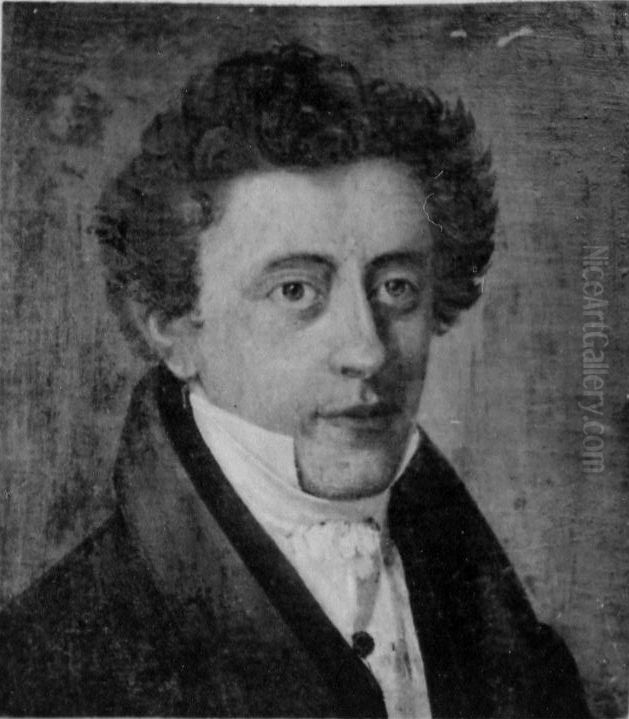Rosenvinge, Johannes Finne, portrait painter Oil Painting by Johannes Finne Rosenvinge