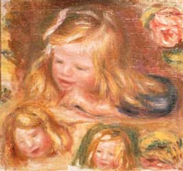 Coco Oil Painting by Pierre Auguste Renoir
