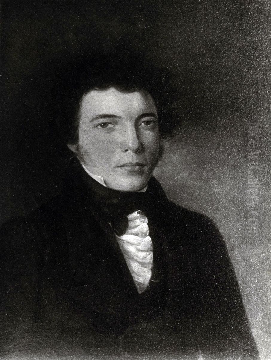 Jens Mathias Pram Kaurin Oil Painting by Jacob Calmeyer