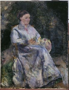 Julie Pissarro au jardin