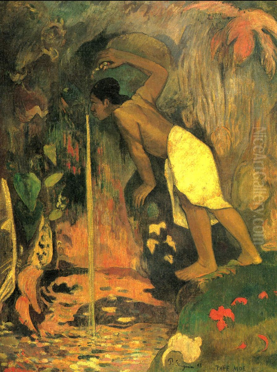 Pape moe Oil Painting by Paul Gauguin