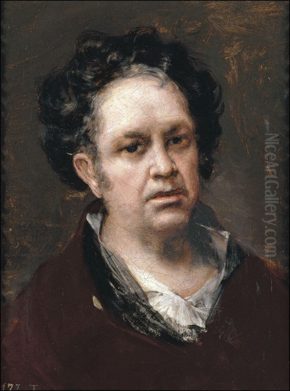Self-portrait Oil Painting by Francisco Goya Fuendetodos