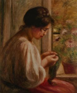 Ravaudeuse a la fenetre