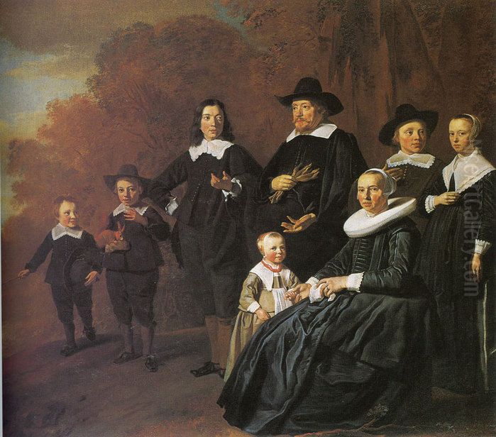 Portrait of the family of Rutger van Weert and Maria Beels Oil Painting by Jacob van Loo