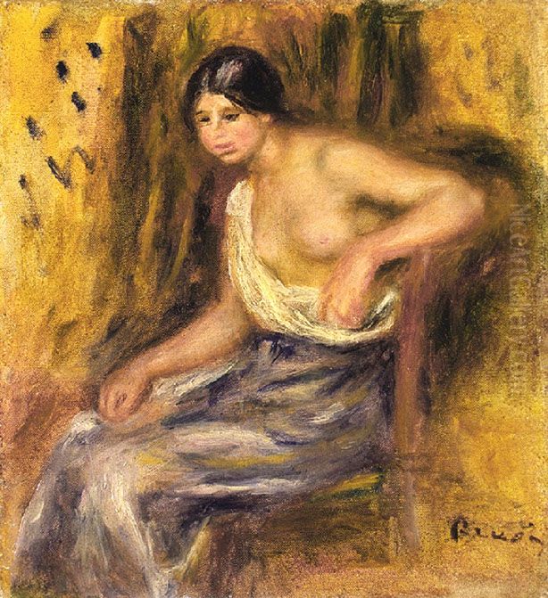 sitting woman Oil Painting by Pierre Auguste Renoir