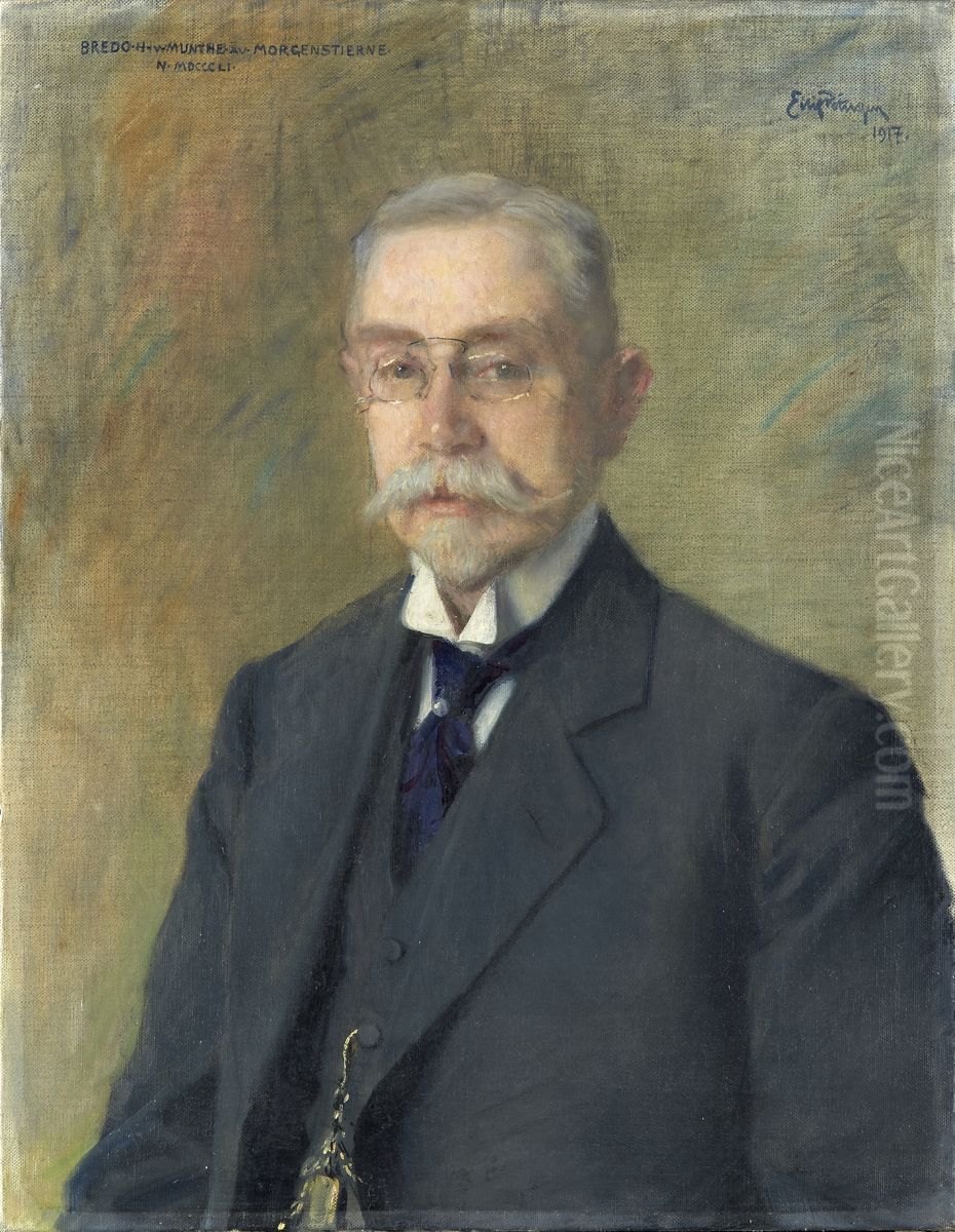 Portrait of Bredo Henrik von Munthe af Morgenstierne Oil Painting by Eilif Peterssen