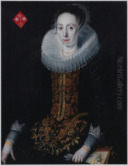 Portrait of Auckje de Blocq Oil Painting by Jan De Salle