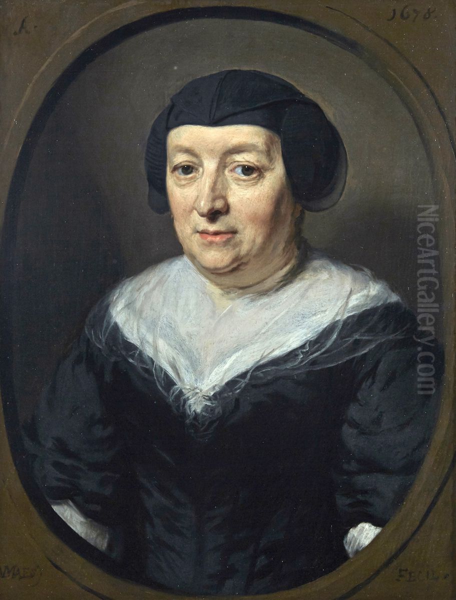 Portrait of Beatrix Snels Oil Painting by Nicolaes Maes