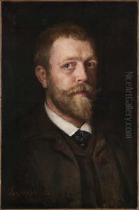 Self-portrait, Hans Olaf Halvor Heyerdahl