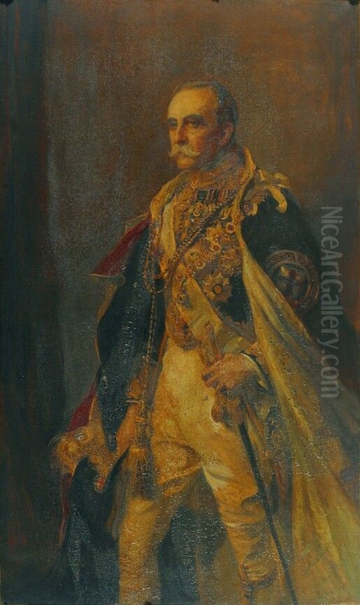 The Fourth Earl of Minto (1845-1914) Oil Painting by Philip de Laszlo