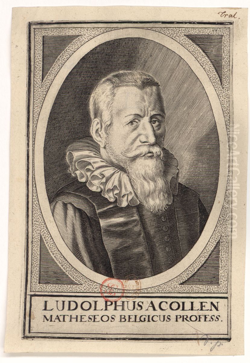 Ludolphus A Collen matheseos belgicus profess. Oil Painting by unknown