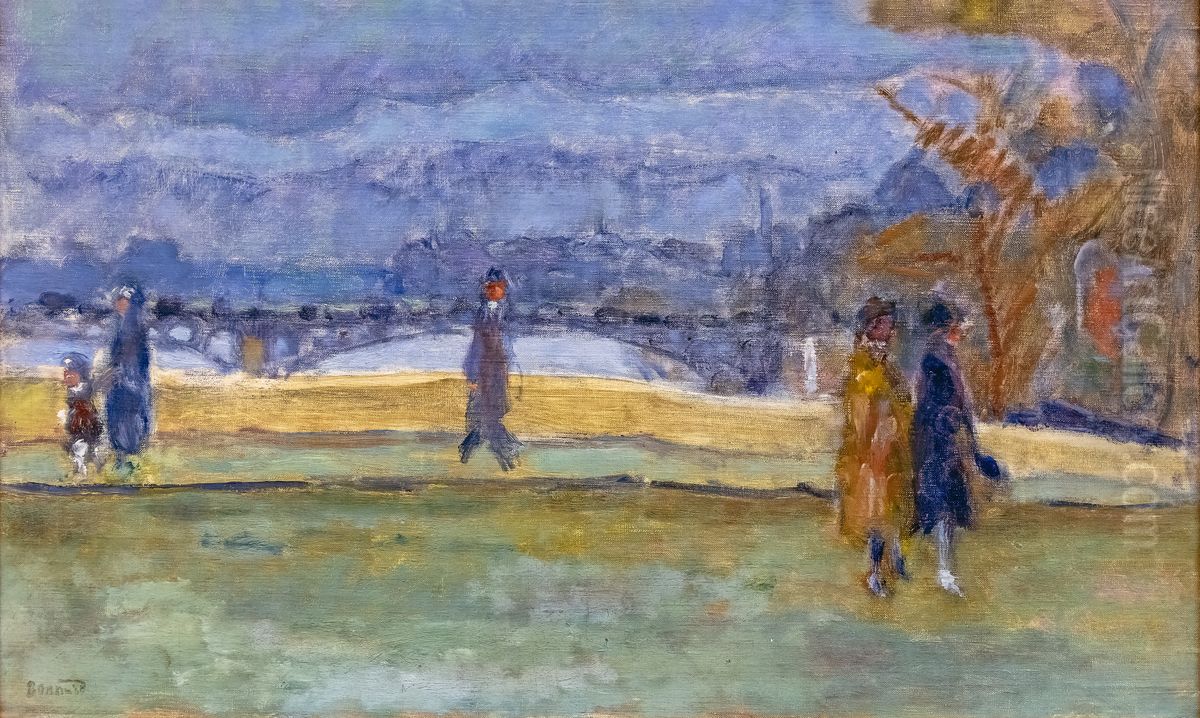 Le Pont des Saints-Peres Oil Painting by Pierre Bonnard