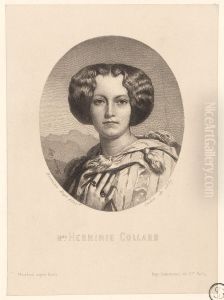 Mme Herminie Collard. Herminie Bige pinx.t Salon de 1857. Masson aquaforti