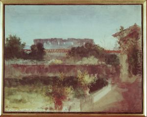 le Colisee vu des jardins de l'Angelicum des dominicains