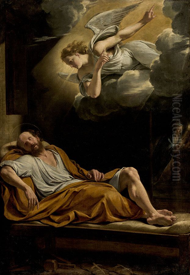 The Dream of St. Joseph Oil Painting by Philippe de Champaigne