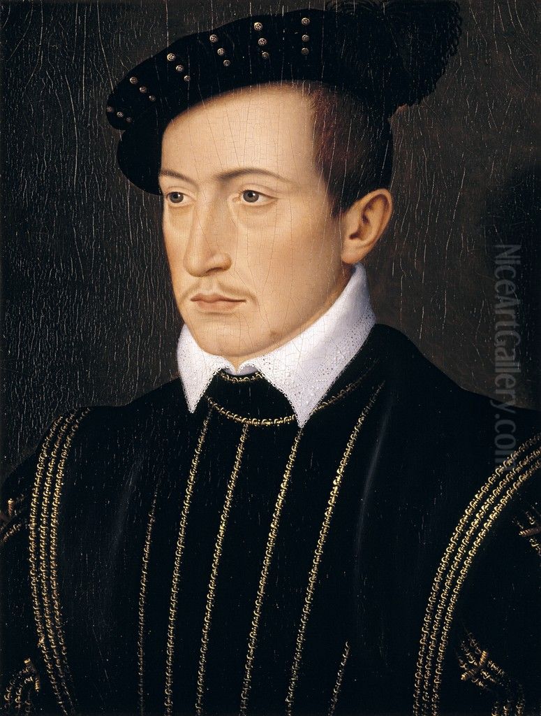 Guy XVII, Comte de Laval Oil Painting by Francois Clouet