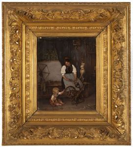 Nainen ja leikkiva lapsi (fi); Woman with a Playing Child (en); Kvinna med lekande barn (sv)