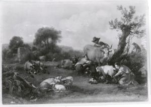 Landscape with Two Milkmaids