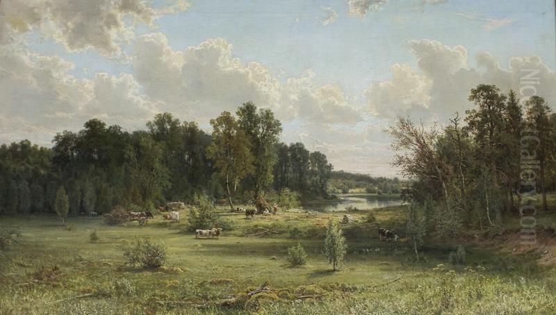 Copse Oil Painting by Ivan Shishkin