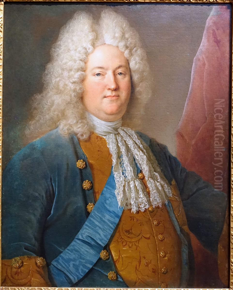 Prince Christian of Bavaria Oil Painting by Nicolas de Largilliere