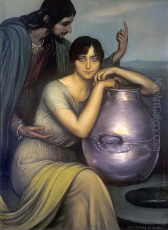 Samaritana Oil Painting by Julio Romero De Torres