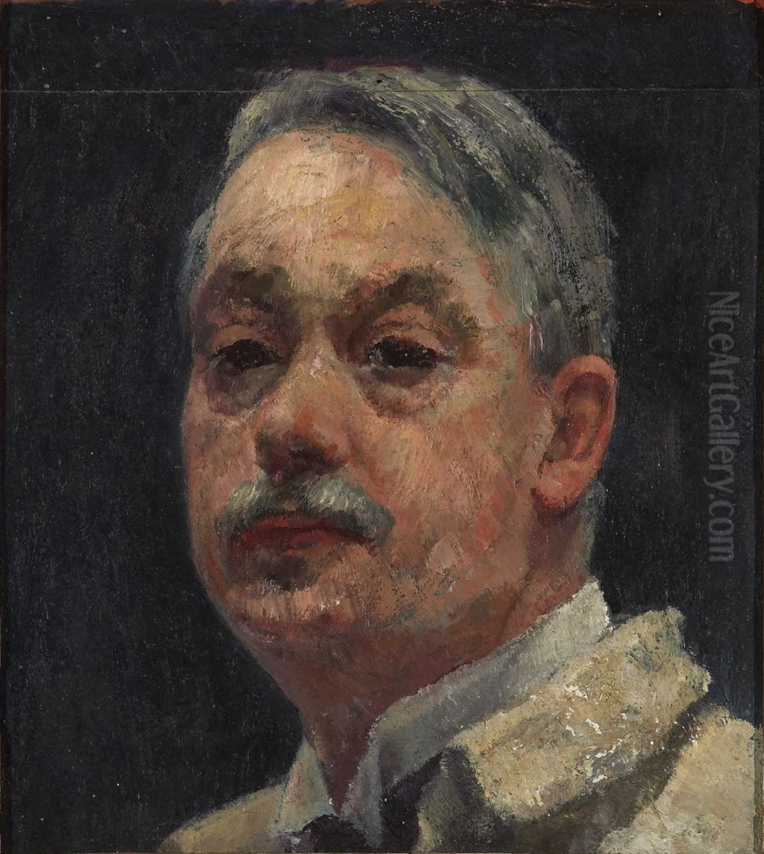 Self-portrait Oil Painting by Halfdan Strom